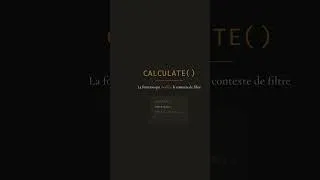 Miniature : 🔥 CALCULATE() en 1 minute — La formule DAX qui change TOUT sur Power BI