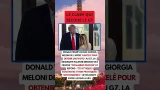 Miniature : TRUMP ET MELONI S'ÉCHARPENT EN PUBLIC