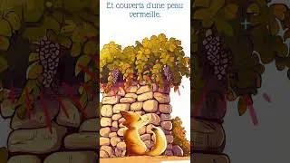 Miniature : Le Renard et les Raisins, de Jean de La Fontaine