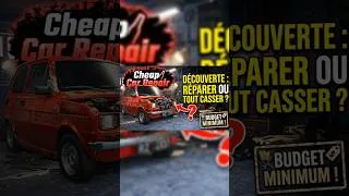 Miniature : J'ai réparé cette voiture pour le moins cher possible 😂 | Cheap Car Repair #shorts