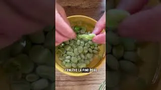 Miniature : Les fèves sont enfin prêtes au potager … alors forcément, elles terminent vite dans la cuisine.