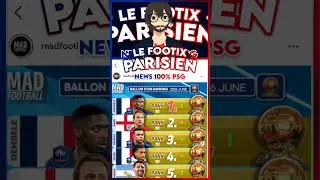 Miniature : MESSI 😭 DANS LE CLASSEMENT DU BALLON D'OR ?! C'EST IMPOSSIBLE QU'IL LE GAGNE !! #foot #nouvellespsg