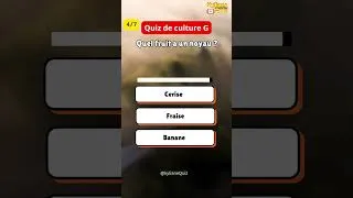 Miniature : Top quiz de culture générale  #quiz #saviezvousque #info #apprendre #test #news #science #question