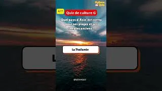 Miniature : Top quiz  de culture générale#quiz #educational #saviezvousque #science #shorts #education #français
