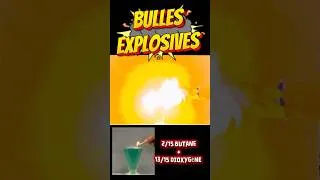 Miniature : Expérience avec des bulles explosives (mélange tonnant).Collège et +.Éducation. Combustion du butane