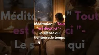 Miniature : méditation guidée|" tout est doux ici"