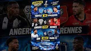 Miniature : Ligue 1 aujourd’hui : OM – Paris FC + Angers-Rennes et Troyes-Strasbourg🔥