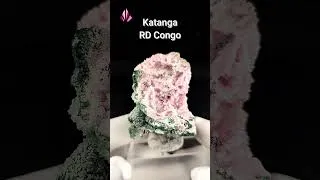 Miniature : Cobaltocalcite rose, Malachite et Chrysocolle | Katanga - RD Congo