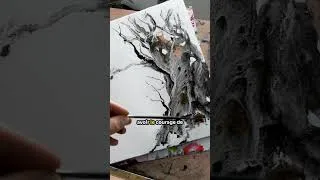 Miniature : Timidité Créative... #aquarelle #watercolor #peinture #art #dessin #painting