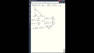 Miniature : démontrer que (cosx)^2 + (sinx)^2 = 1 #shorts