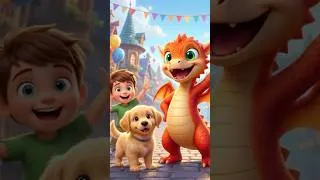 Miniature : Tu connais la danse d'A Ram Sam Sam ? 🐉💃 #shorts #comptines
