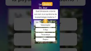 Miniature : Quizz - Les Dinosaures #quizz #quizzdujour