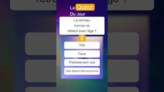 Miniature : Quizz - Le cerveau humain #quizz #quizzdujour