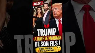 Miniature : Trump rate le mariage de son fils 😳