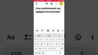 Miniature : Je suis en live  #info