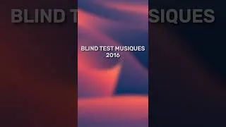 Miniature : Blind Test Musiques 2016