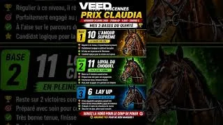 Miniature : 🚨 QUINTÉ DU JOUR VENDREDI 24 avril 2026 VINCENNES : MES 3 BASES EN OR 💰
