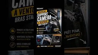Miniature : Nouveau setup vidéo pour les prochains trips 🚙🎥Support caméra à ventouse + bras stabilisé #neewer