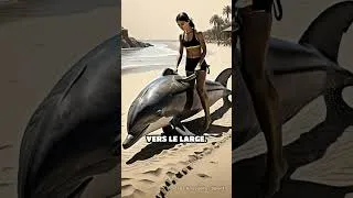 Miniature : La nageuse qui sauva un dauphin en pleine course