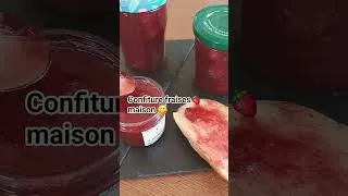 Miniature : une excellente confiture de fraises 🍓  avec 2 ingredients 😱 #faitmaison #confiturefraise #confiture
