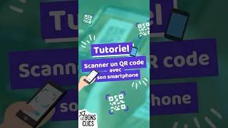 Miniature : Comment Scanner un QRcode code  avec son smartphone ? 📱 Tuto Les Bons Clics #qrcode #tuto