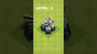 Miniature : Evolution EAGLE ARTILLERY ! LEVEL 1 to 7 ! #clashofclans #music #youtubeshorts #memes #coc #gaming .