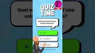 Miniature : Quiz sur les solutions aqueuses