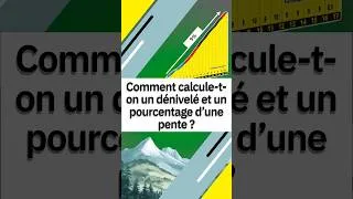 Miniature : Dénivelé et pourcentage de pente  #maths #mathematics #education #trailer #bike