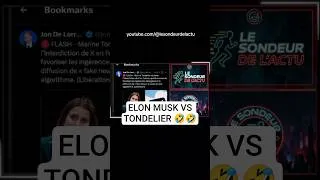 Miniature : CLASH ELON MUSK VS MARINE TONDELIER #elonmusk #tondelier #clash #spacex #twitter