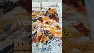 Miniature : Mes avancées point de croix #pointdecroix #crossstitch #flosstube