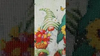 Miniature : Les "gnomes de printemps" terminés. #diamondpainting #review #revue #art #embroidery Les Fadas du DP
