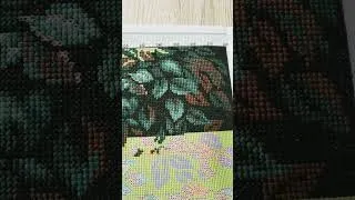 Miniature : Mon avancée sur le #pointdecroix "panier de fleurs" de #Joysunday #crosstitch #revue