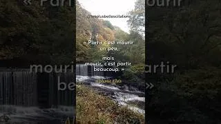 Miniature : Citation sur partir et mourir #citation #citations #citation dujour
