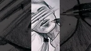 Miniature : Croquis en cours ! On efface le regard, mais pas la douleur #drawing #artengage
