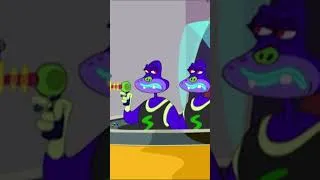 Miniature : Ça joue moins les gros durs #shorts #leszinzins | Les Zinzins de l’espace - Dessin Animé en Français