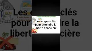 Miniature : partie 3: Les étapes clés pour atteindre la liberté financière. #richesse #libertefinanciere