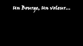 Miniature : générique de: un bourge, un voleur...