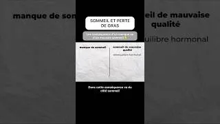 Miniature : Quelles sont les conséquences d’un manque ou d’un mauvais sommeil ? 🤔💡#pertedegras #sommeil