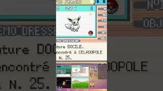 Miniature : [84✨] Evoli Shiny Full Odds en 2 SR sur Pokémon Rouge Feu, évolué en Aquali