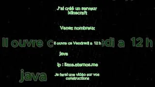 Miniature : VENEZ NOMBREUX #minecraft #humour #contructions