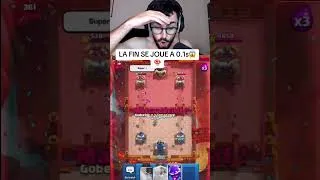 Miniature : À 0,1s 😱 #clashroyale #supercell  #clashroyalefr