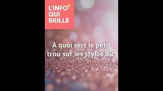 Miniature : À quoi sert le petit trou sur les stylos Bic ?