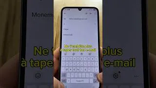 Miniature : Ne t’embête plus à taper tout ton e-mail… (version Android) #astuce #raccourci #android