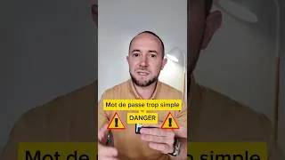 Miniature : Mot de passe trop simple = danger ! #pirate #cyberattaque #securite