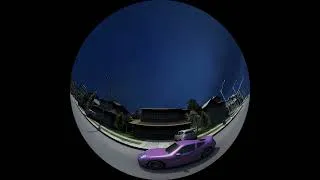 Miniature : Car with doppler effect and changing color in fulldome