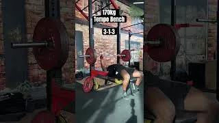 Miniature : 170kg Tempo Bench 3-1-3 #forceathletique #powerliftingprogram #bench