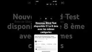 Miniature : Nouveau Blind Test Films, Séries, Dessin animé, Films d’animations, Jeux vidéos et Animé.