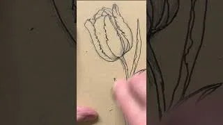 Miniature : COMMENT DESSINER UNE TULIPE ET LA METTRE EN COULEURS POUR DÉBUTANTS - TUTO COMPLET
