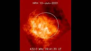 Miniature : Eclipse de Soleil du 10 juin 2021. Cinq timelapse en ondes radio
