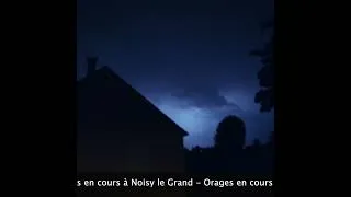 Miniature : Orages en cours à Noisy le Grand #orage #paris
